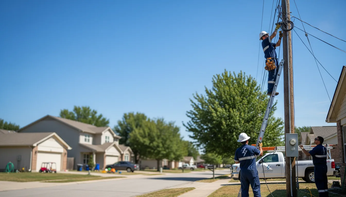Residential electrician providing installation services in Stacy, MN
